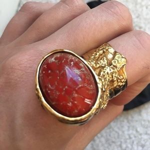 Yves Saint Laurent arty ring size 8